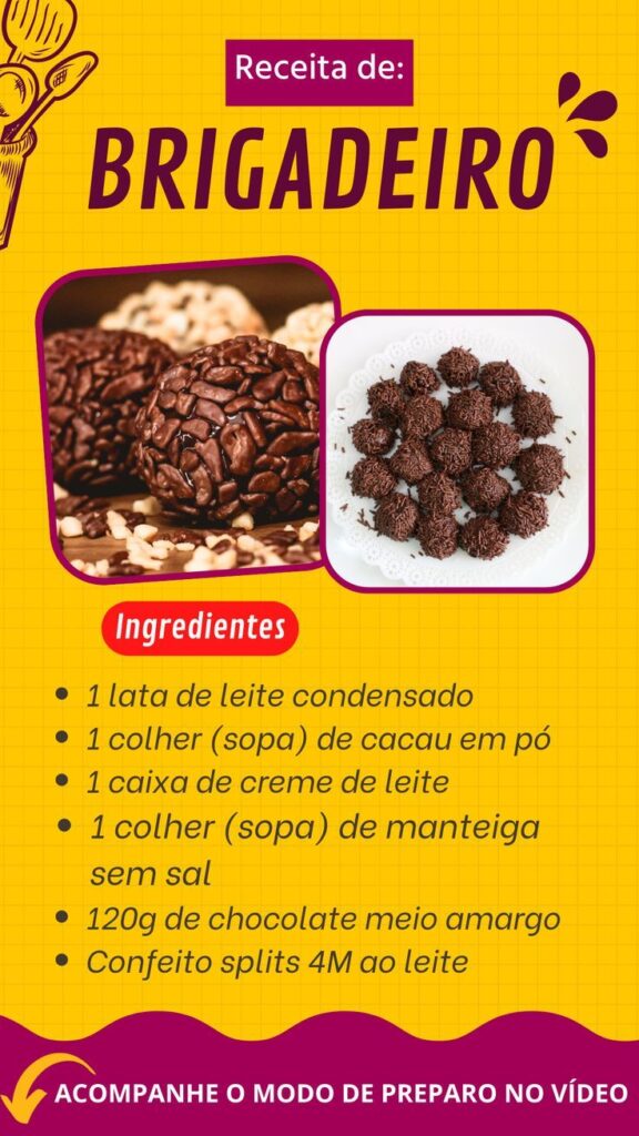 Receita de Brigadeiro Tradicional