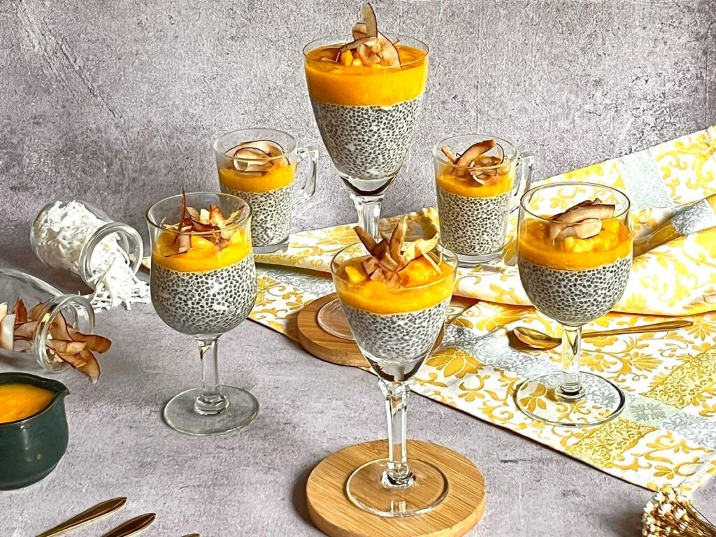 Receita de Pudim de Chia